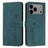Skin Feel Heart Embossed Leather Phone Case with Long Lanyard