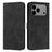 Skin Feel Heart Embossed Leather Phone Case with Long Lanyard