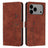 Skin Feel Heart Embossed Leather Phone Case with Long Lanyard