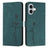 Skin Feel Heart Embossed Leather Phone Case with Long Lanyard