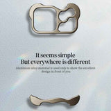 Frameless Metal Corner Pad Phone Case with Lens Film