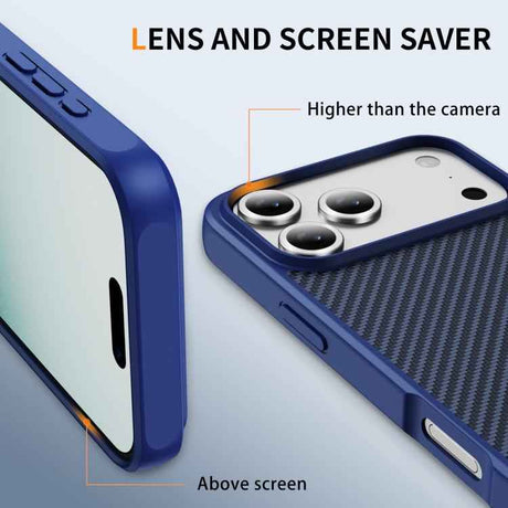 Carbon Fiber Texture Skin-feel MagSafe Phone Case