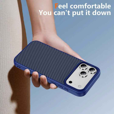 Carbon Fiber Texture Skin-feel MagSafe Phone Case