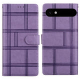 Embossed Checkered Leather Phone Case