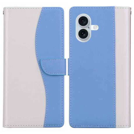 Embossed Two-Color Leather Phone Case