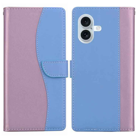 Embossed Two-Color Leather Phone Case