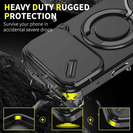 Sliding Camshield Ring Holder Phone Case