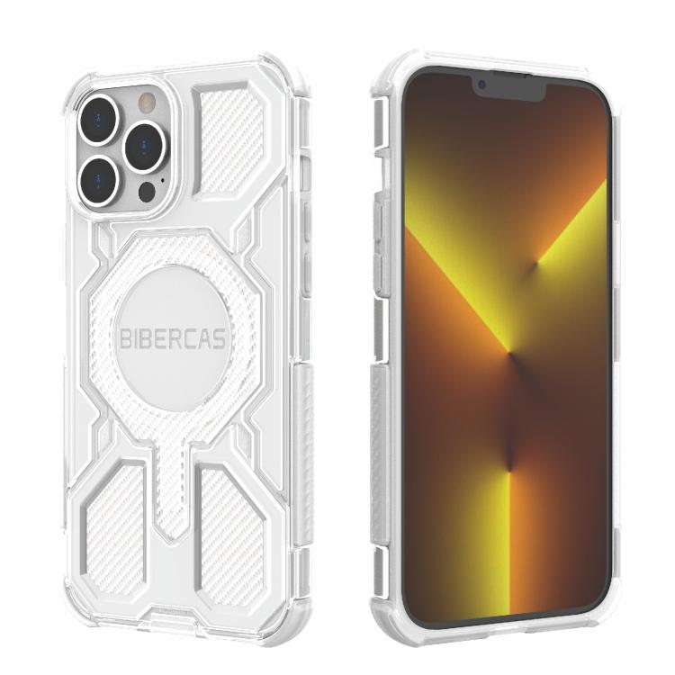 BIBERCAS Transparent Color Series MagSafe Air Bag Shockproof Phone Case