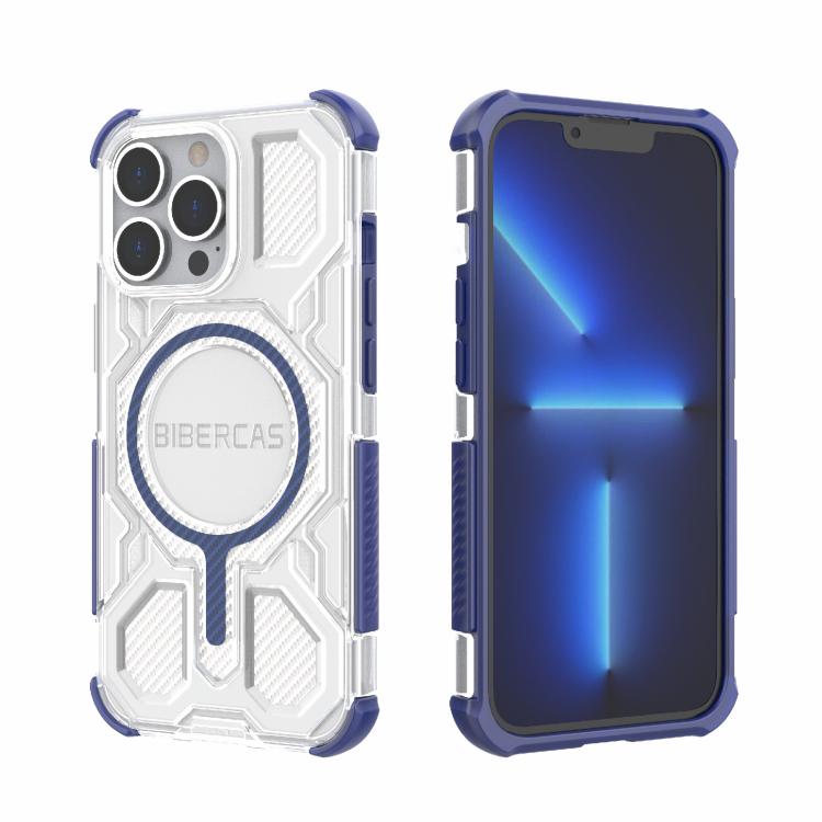 BIBERCAS Transparent Color Series MagSafe Air Bag Shockproof Phone Case