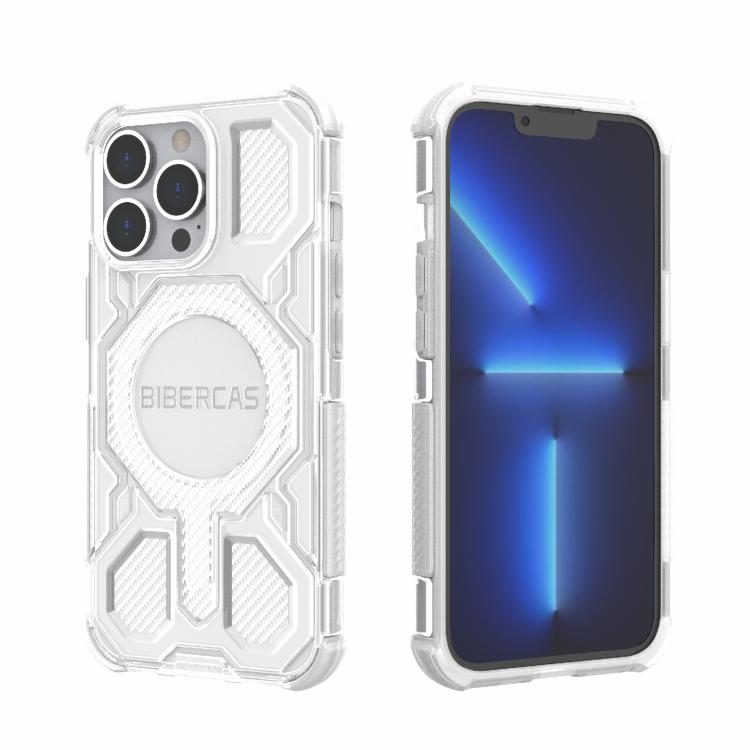 BIBERCAS Transparent Color Series MagSafe Air Bag Shockproof Phone Case