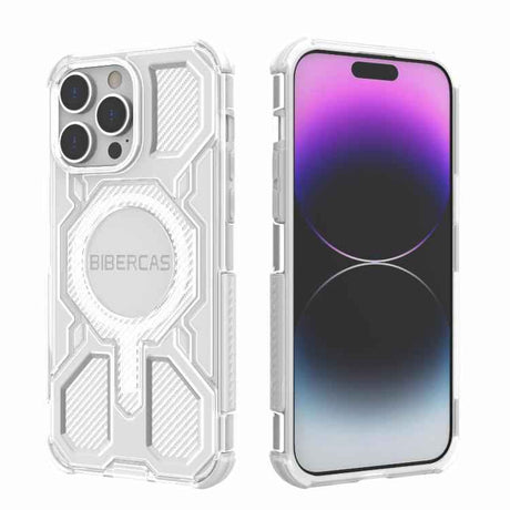 BIBERCAS Transparent Color Series MagSafe Air Bag Shockproof Phone Case
