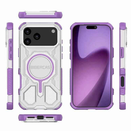 BIBERCAS Transparent Color Series MagSafe Air Bag Shockproof Phone Case