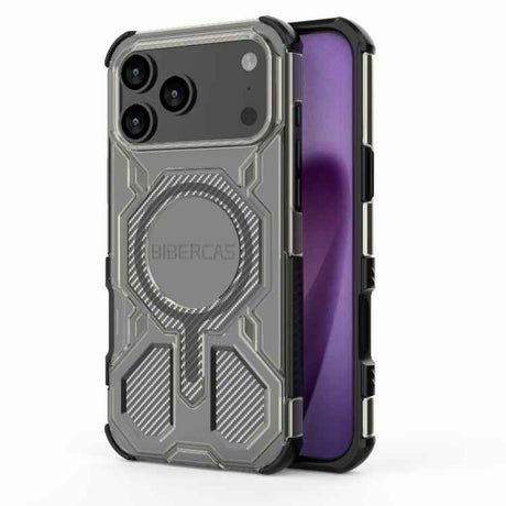 BIBERCAS Transparent Color Series MagSafe Air Bag Shockproof Phone Case