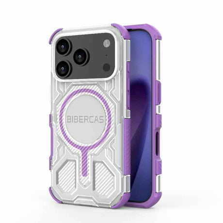 BIBERCAS Transparent Color Series MagSafe Air Bag Shockproof Phone Case