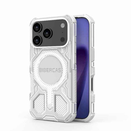 BIBERCAS Transparent Color Series MagSafe Air Bag Shockproof Phone Case