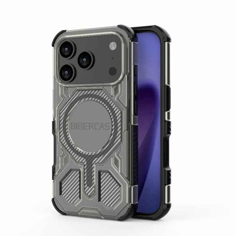 BIBERCAS Transparent Color Series MagSafe Air Bag Shockproof Phone Case