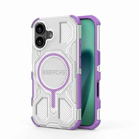 BIBERCAS Transparent Color Series MagSafe Air Bag Shockproof Phone Case