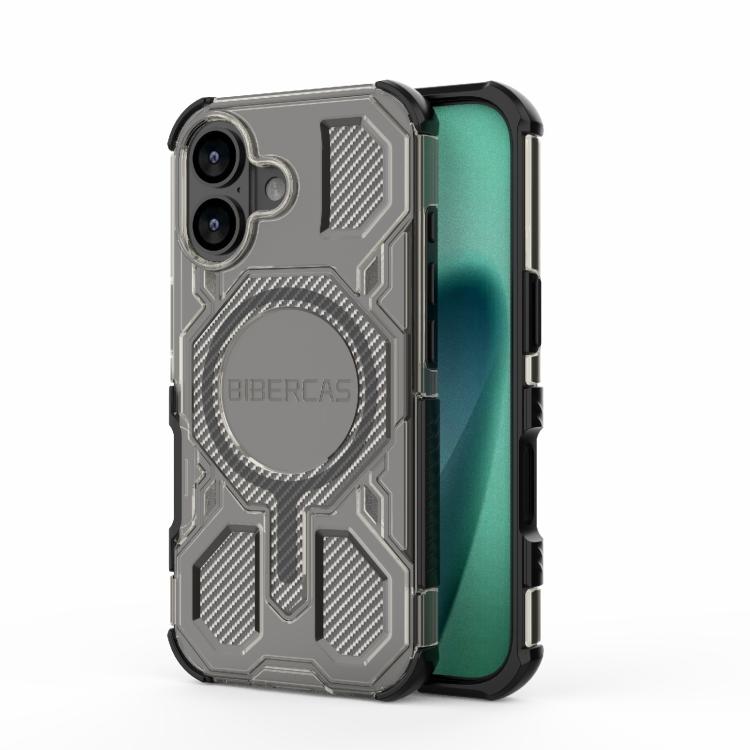 BIBERCAS Transparent Color Series MagSafe Air Bag Shockproof Phone Case