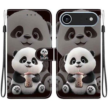 Crystal Texture Colored Drawing Leather Phone Case