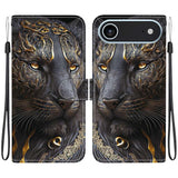 Crystal Texture Colored Drawing Leather Phone Case