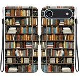 Crystal Texture Colored Drawing Leather Phone Case