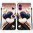 Crystal Texture Colored Drawing Leather Phone Case