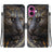 Crystal Texture Colored Drawing Leather Phone Case