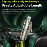 WK WDC-80 240W Car Charging Data Cable with Safety Hammer