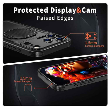 kalebol Metal 360 Degree Rotation Holder MagSafe Phone Case