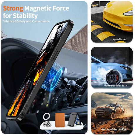 kalebol Metal 360 Degree Rotation Holder MagSafe Phone Case