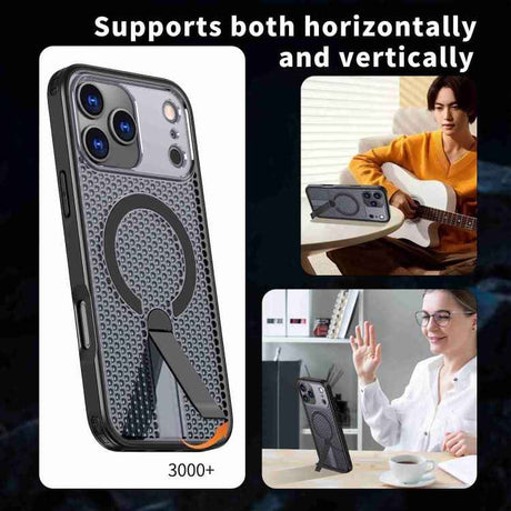 kalebol Honeycomb Cooling MagSafe Holder Phone Case