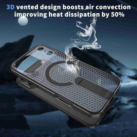 kalebol Honeycomb Cooling MagSafe Holder Phone Case