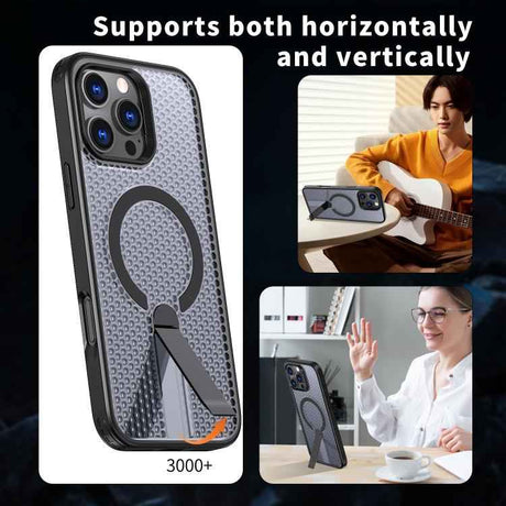 kalebol Honeycomb Cooling MagSafe Holder Phone Case