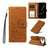 Embossed Heart Dog RFID Blocking Wallet Leather Phone Case