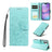 Embossed Heart Dog RFID Blocking Wallet Leather Phone Case
