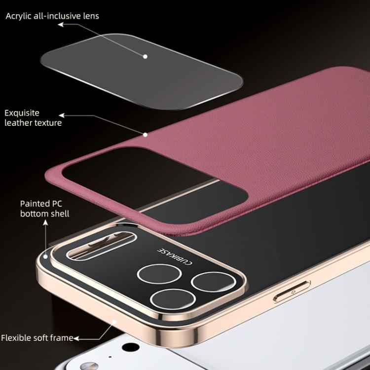 Skin Feel Leather Texture Cooling Phone Case