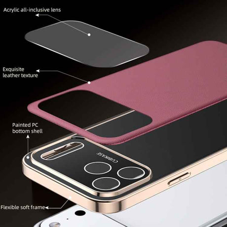 Skin Feel Leather Texture Cooling Phone Case