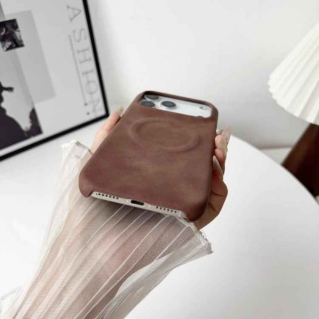 Skin Feel Sheepskin MagSafe Magnetic Phone Case