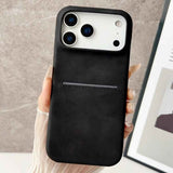 Skin Feel Sheepskin Card Slot Phone Case