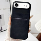 Skin Feel Sheepskin Card Slot Phone Case