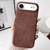 Skin Feel Sheepskin Card Slot Phone Case