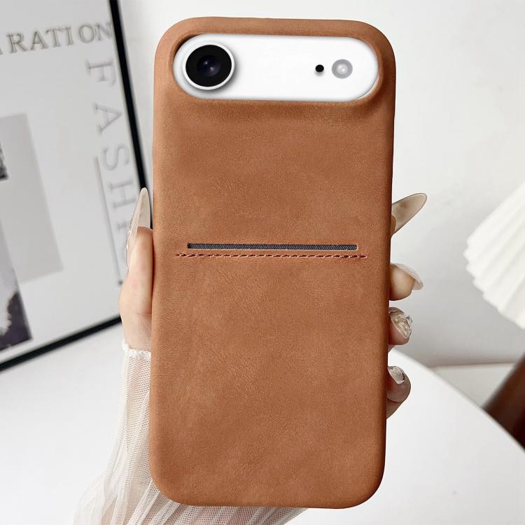 Skin Feel Sheepskin Card Slot Phone Case