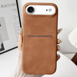 Skin Feel Sheepskin Card Slot Phone Case