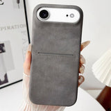 Skin Feel Sheepskin Card Slot Phone Case
