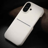 Skin Feel Sheepskin Card Slot Phone Case