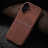 Skin Feel Sheepskin Card Slot Phone Case