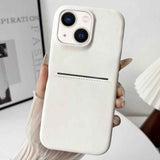 Skin Feel Sheepskin Card Slot Phone Case