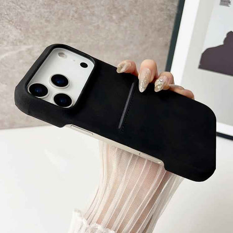 Skin Feel Sheepskin Card Slot Phone Case