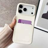 Skin Feel Sheepskin Card Slot Phone Case