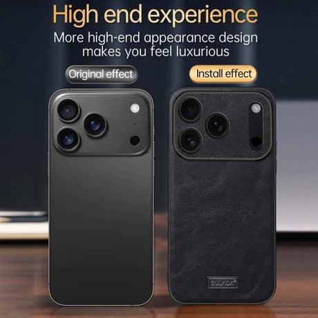SULADA Shockproof TPU Hybrid Handmade Leather Phone Case